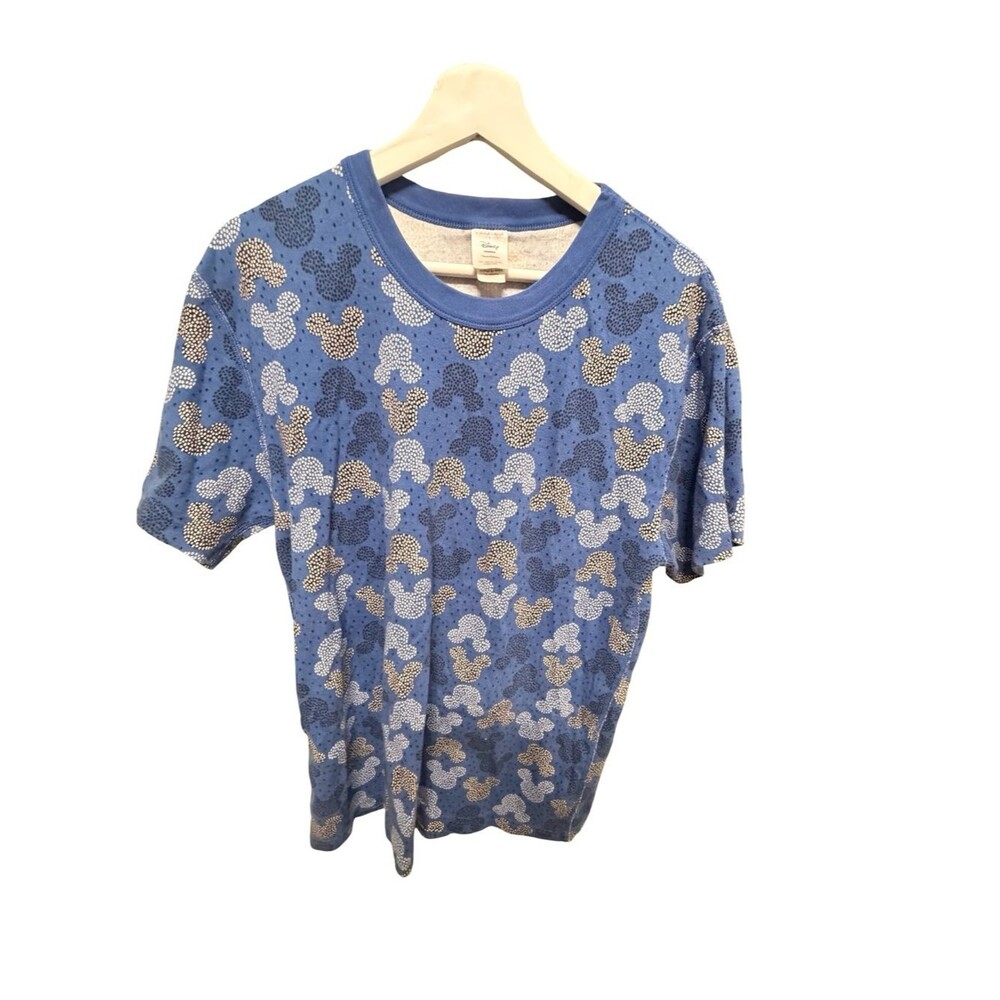 Hanna Andersson Disney Mickey Mouse Pajama Top Organic Cotton Blue Womens L
